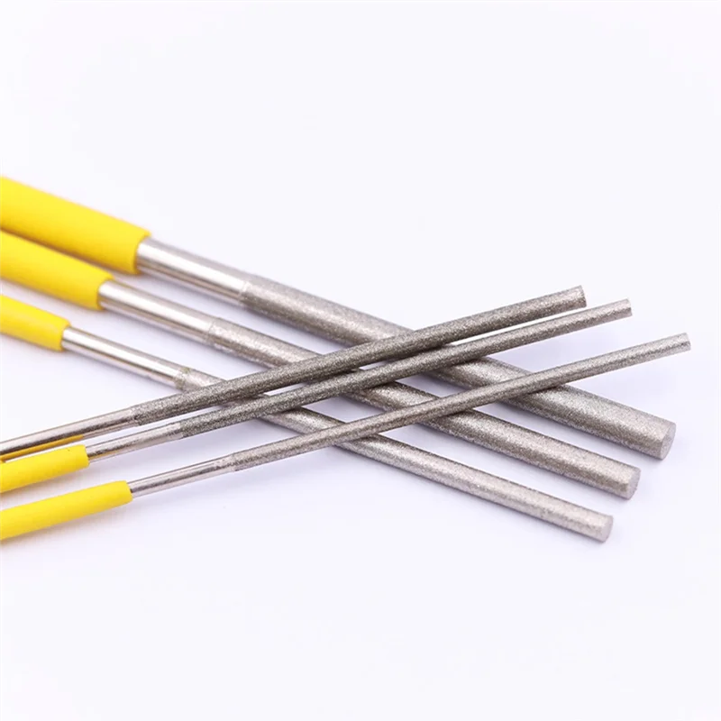 AT53 10 قطعة رأس مطحنة الماس 1/1.2/1.5/1.7/2.2/2.8/3.3/3.8/4.8/5.8 مللي متر لحجر اليشم/الخشب/الخزف/الطحن المعدني وتلفائف