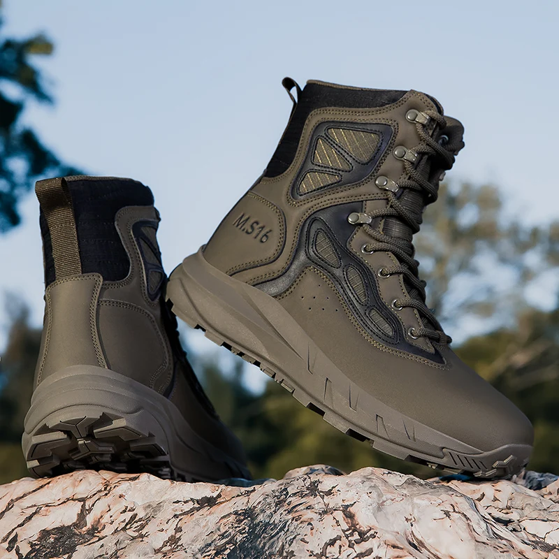 

Осенне-зимние треккинговые ботинки, мужская роскошная брендовая горная обувь, мужские дизайнерские уличные ботинки, мужская брендовая походная обувь