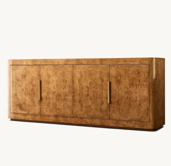 Newest Solid Wood Dining Room Furniture 4 Door Sideboard