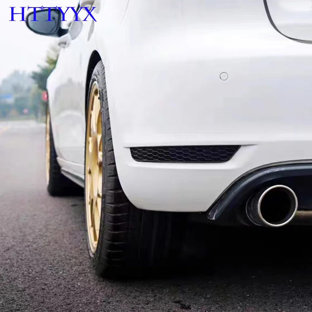 

Rear bumper red reflector upgrade black honeycomb, double-sided tape installation, For Golf 6 GTI GTD GTE 2009-2013