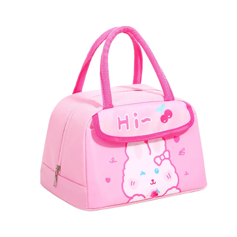 Children Lunch Bag Cute Cartoon Portable Insulated Box Outdoor Large Capacity Kids Boys Girls Handbags Student Lunch Bag Сумка