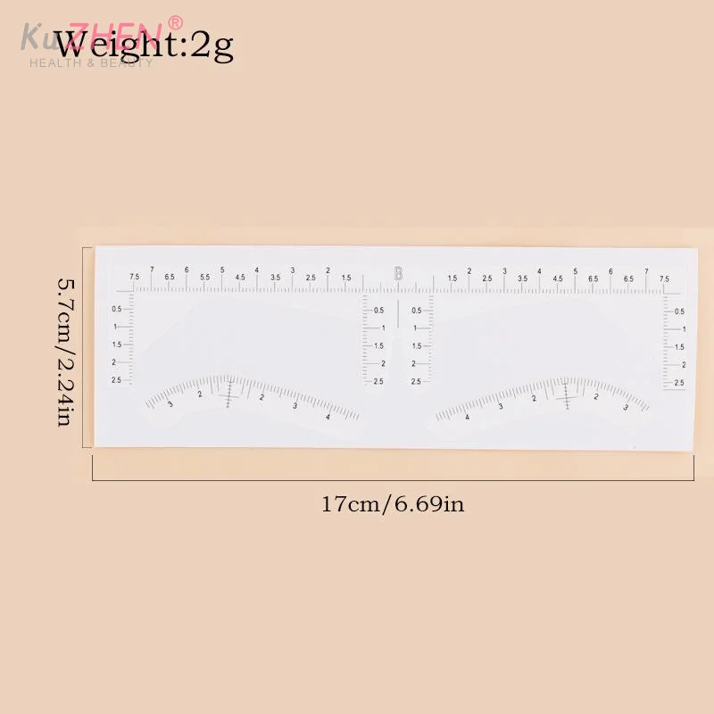 المتاح الحاجب حاكم ملصق لاصق Microblading الوشم الحاجب أدوات قياس ل تجميل دائم توريد الحاجب أداة #6