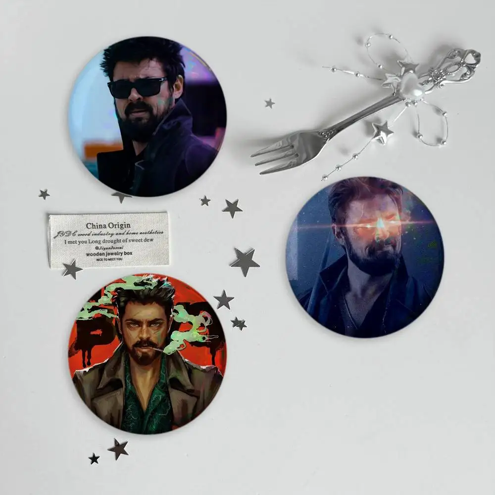 Billy Butcher The Boys Karl Urban Brooches Cartoon Badge Pins Backpack Hat Accessories Friend Gift
