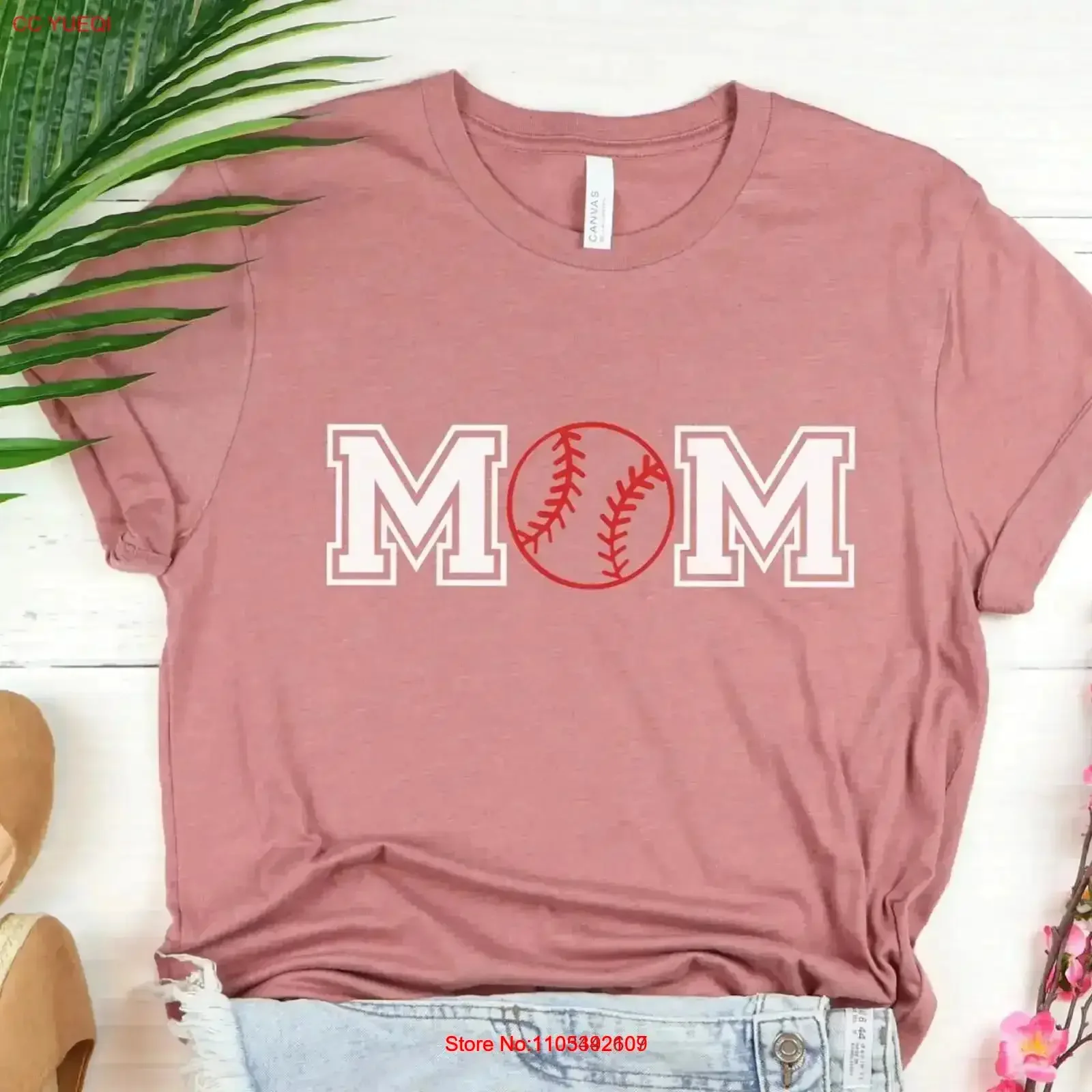 Baseball Mom T-Shirt Gameday Family Vintage Washed Soft Streetwear Bequeme Designerkleidung Lässig Vielseitig Leicht