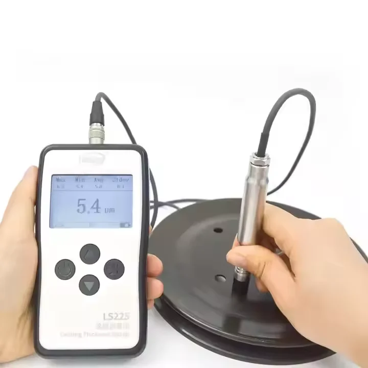 LS225+F500 Coating Thickness Gauge High Precision Ferrous Ultra-thin Plating Below 10μm Magnetic Induction Ultra-small Probe