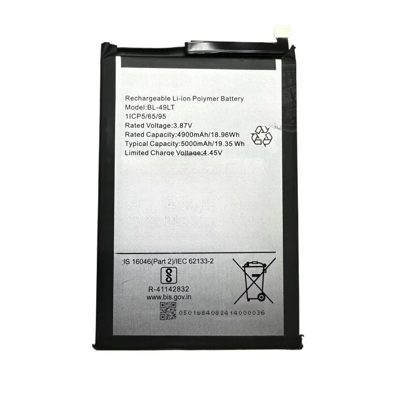BL-49LT High Quality Phone Battery 3.87V 5000mAh for Tecno Camon19 / CI6n Brand New Replacement Battery