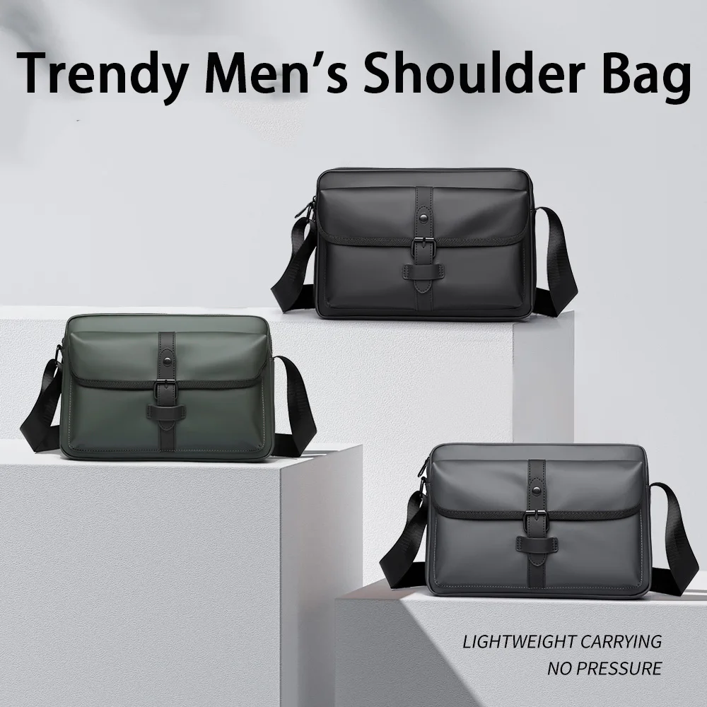 

Новая мужская сумка через плечо, большая вместительная прочная пригородная сумка через плечо, легкий мужской дорожный рюкзак, регулируемый плечевой ремень