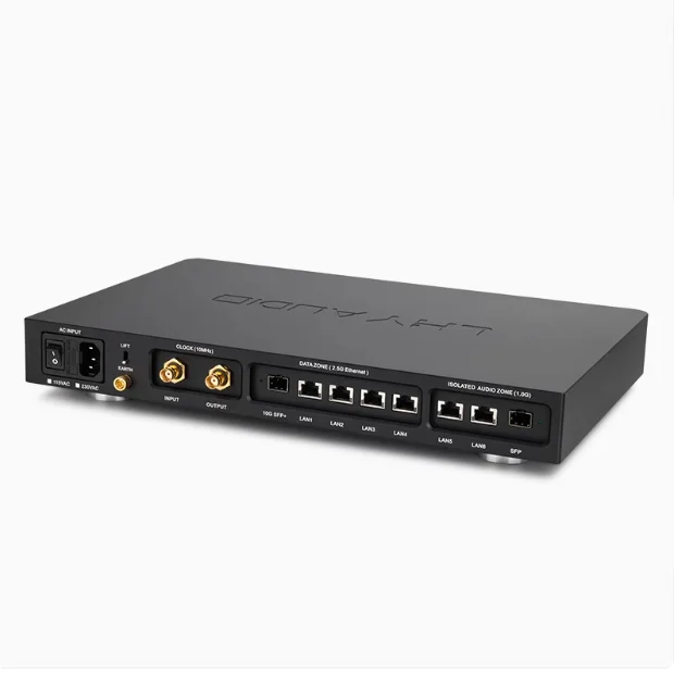 

LHY brand new AS8 Pro flagship audio HIFI fever switch 2.5G 10G optical isolation OCXO clock
