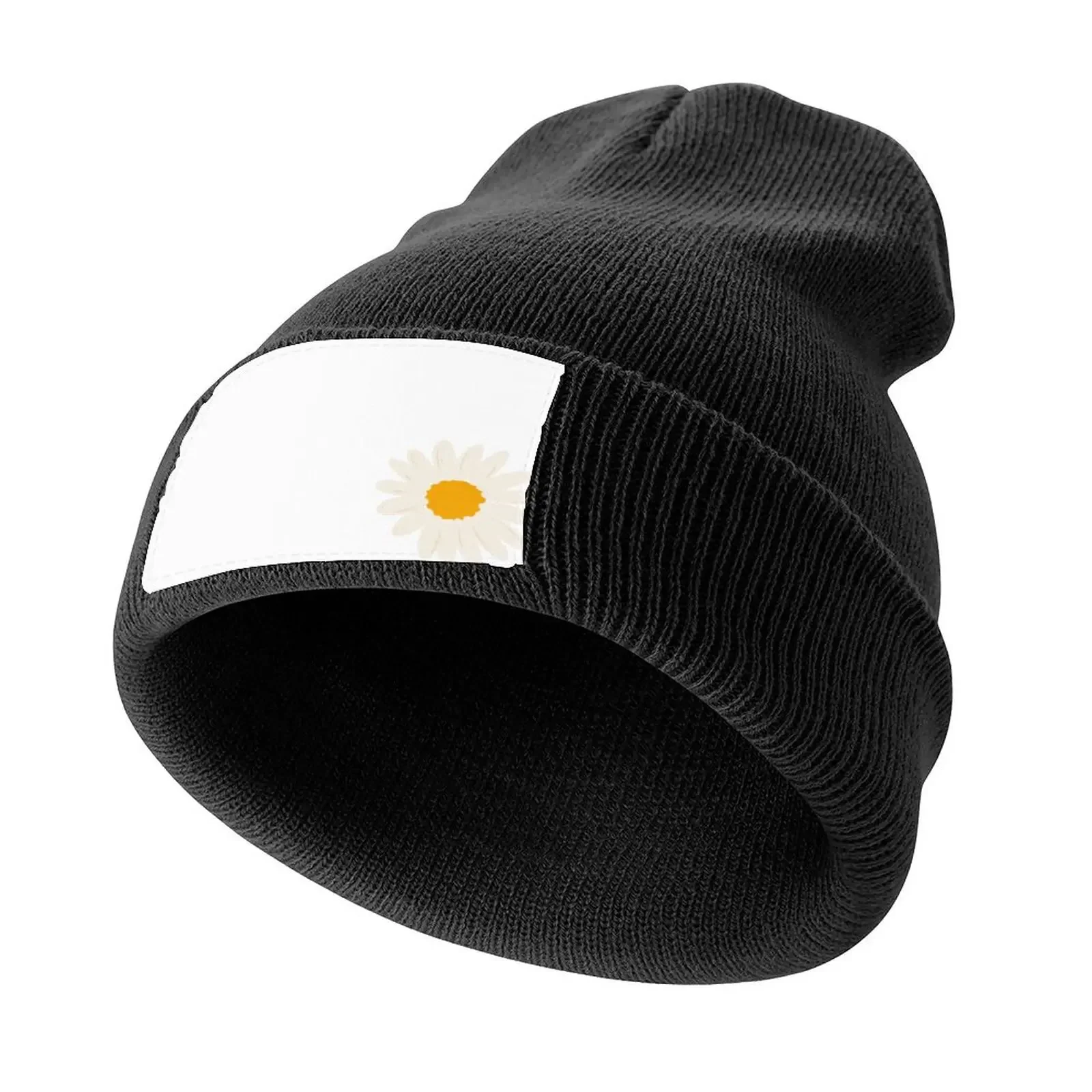 

Cute daisy print Knitted Cap Trucker Hat foam party Hat Mountaineering Sports Cap Golf Wear Men Women's
