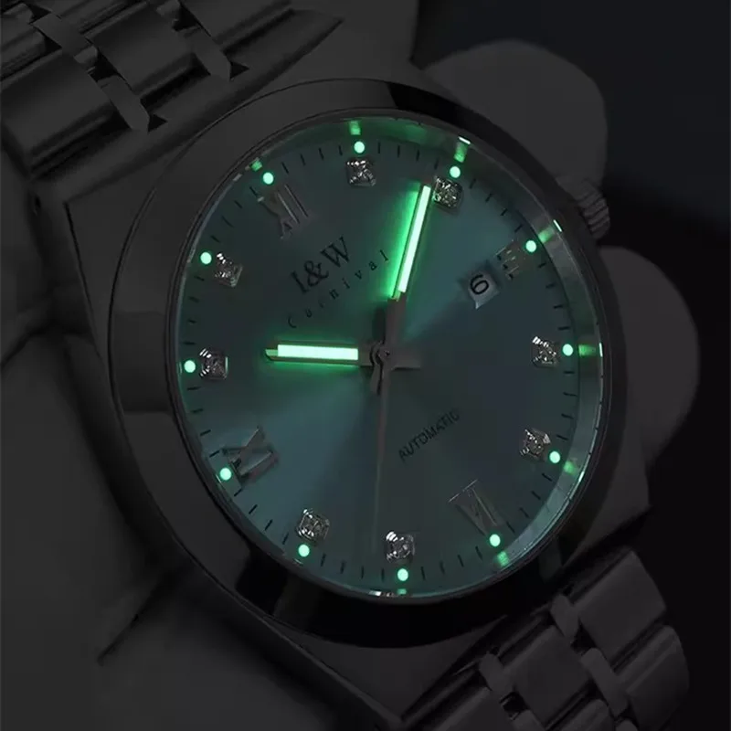 Imagem -03 - Relógio Masculino Carnaval Relógio de Negócios Mecânico para Homens Marca Luxo Relógio de Pulso Automático 50m à Prova Impermeável Água 2024 Montre Homme