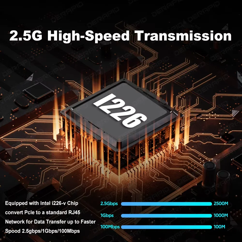 I226-V PCIe to RJ45 Network Adapter 2.5 Gigabit Ethernet 100 1000 2500Mbps LAN Controller for Desktop PC Windows Easy Set Window