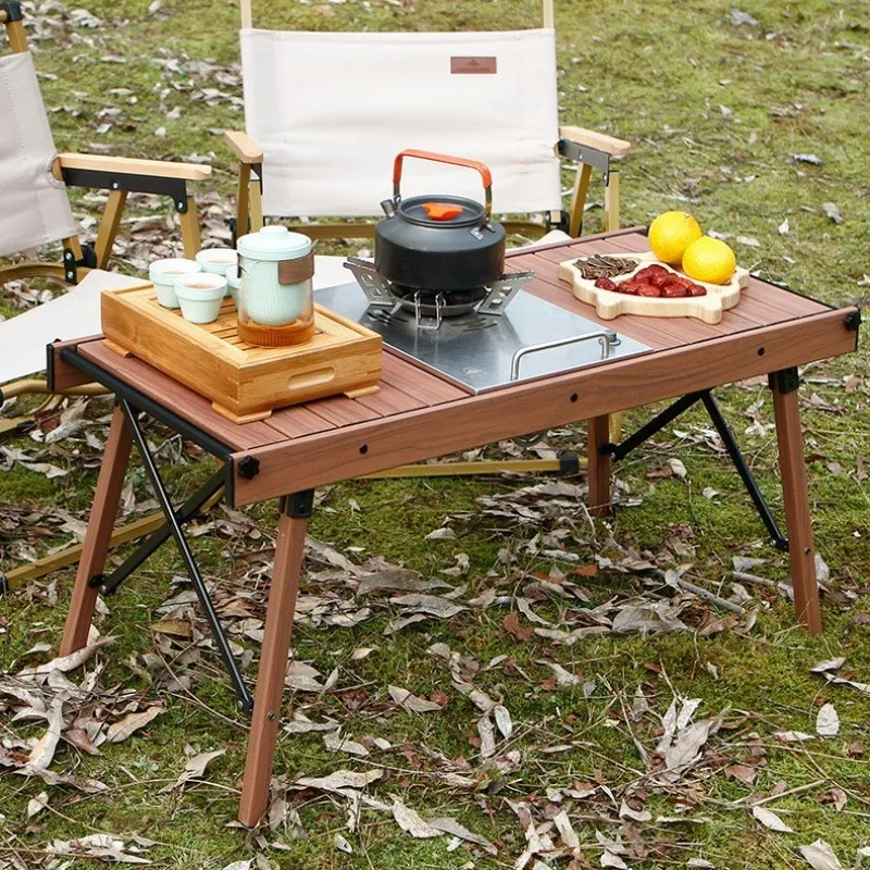 

Camping IGT Table Outdoor Picnic Omelet Picnic Dinner Desk IGT Free Combination Table Portable Camping Folding Table