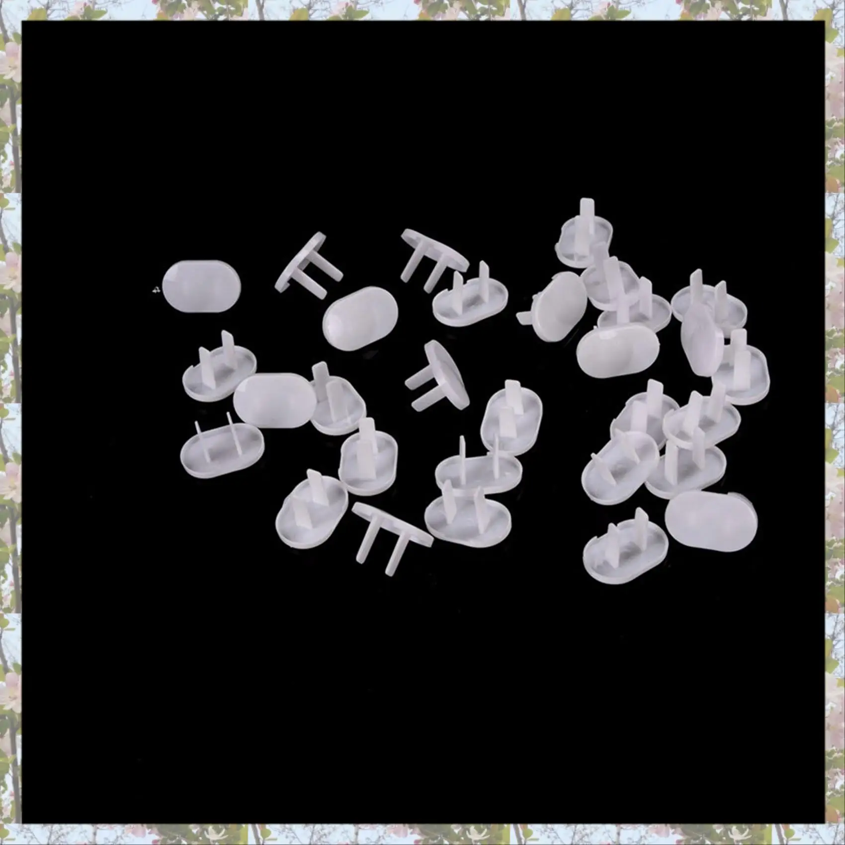 

Eco-Friendly-300Pcs Anti Electric Shock Plugs Protector Cover Cap Power Socket Electrical Outlet Baby Children Safety Guard Two