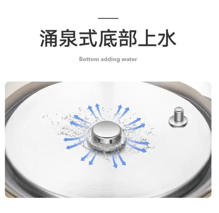 220V 1800W Set Teh Kaca Kontrol Suhu Isolasi Termal Ketel Listrik Ketel Pembakaran Cahaya Biru Peralatan Rumah Tangga O