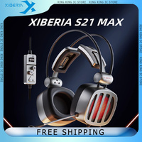 XIBERIA S21 MAX Wired Earphones AI Noise Reduction Dual Sound Card 7.1 CM6646X1 Low Latency E-sports Gaming Headset Customized