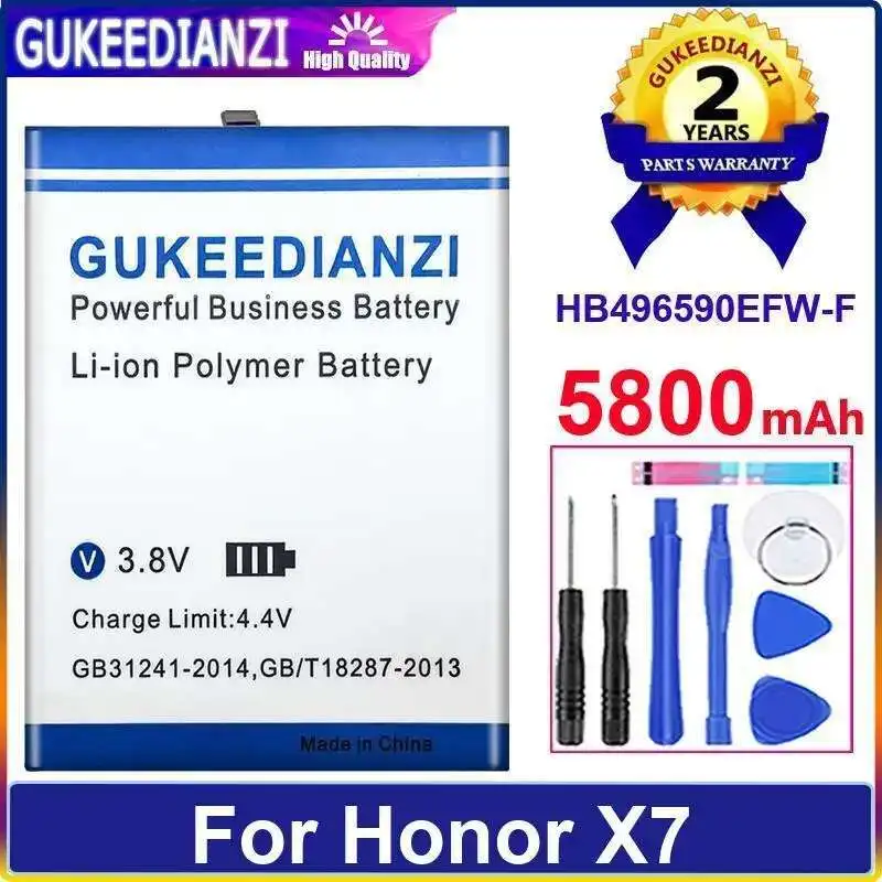 

For Honor X7 Long Lasting 5800Mah Mobile Phone Battery High Performance HB496590EFW-F