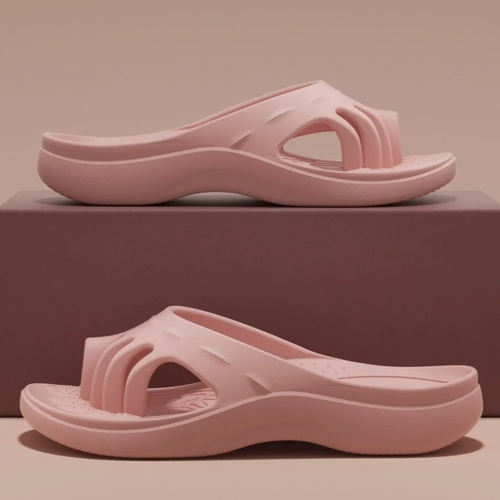 Improvement of Toe Valgus Five-Toe Slippers Arch Support Massage Split-Toe Flip Flops Five Toe Separation Cushioning