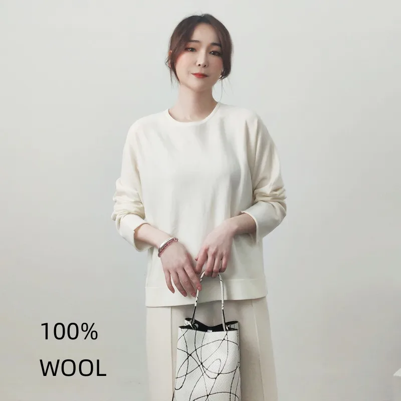 wool sweater women white top spring clothes red long sleeve shirt pullover womens luxury knit sweaters fashion streetwear style