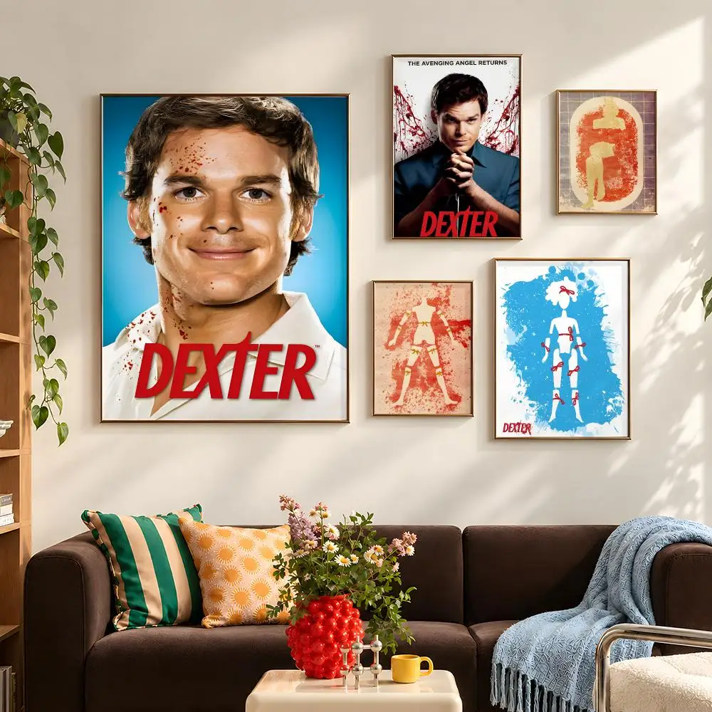 TV Dexter Morgan Bay Harbor Butcher Poster Self Adhesive PP Wall Art HD Gaming Room Bedroom Living Room Decor Apartment Gift