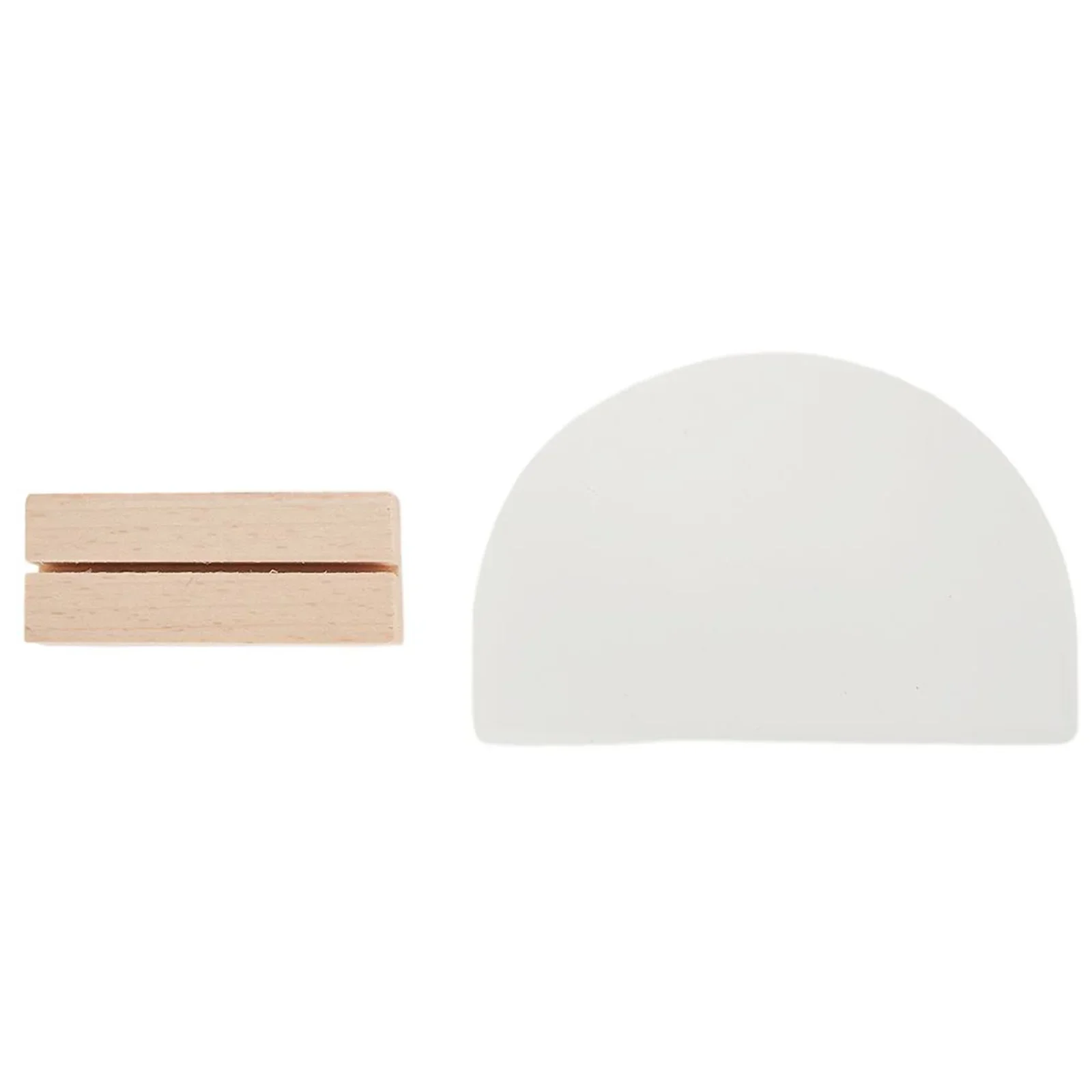 Stereo Transparent Semi Circular Table Number Plate Place Card Table Sign Holder Blank Acrylic Table Sign Reception Stand Holder