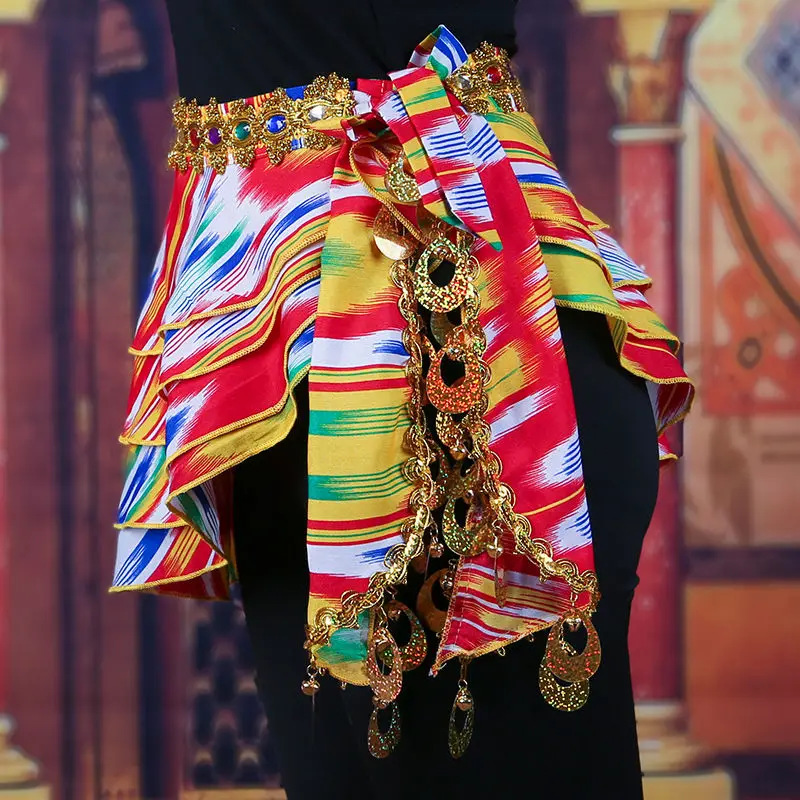 

Гулямина-уйгурская классная тренировочная юбка с колокольчиком и листьями лотоса