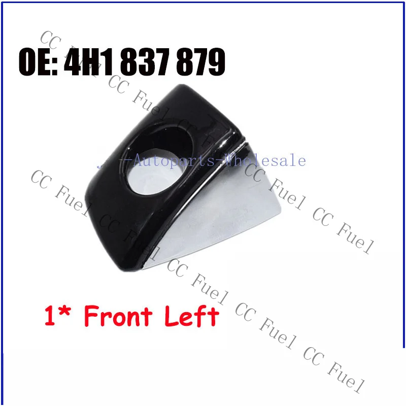 C+ Silver+Black Front Left Cap Door Handle Key Hole Cover For AUDI A6 A7 4H1837879