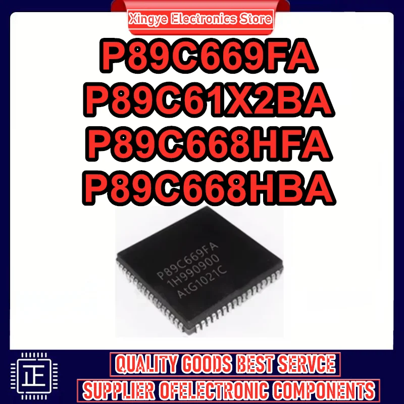 

P89C669FA P89C61X2BA P89C668HFA P89C668HBA PLCC-44 IC chipset New in stock