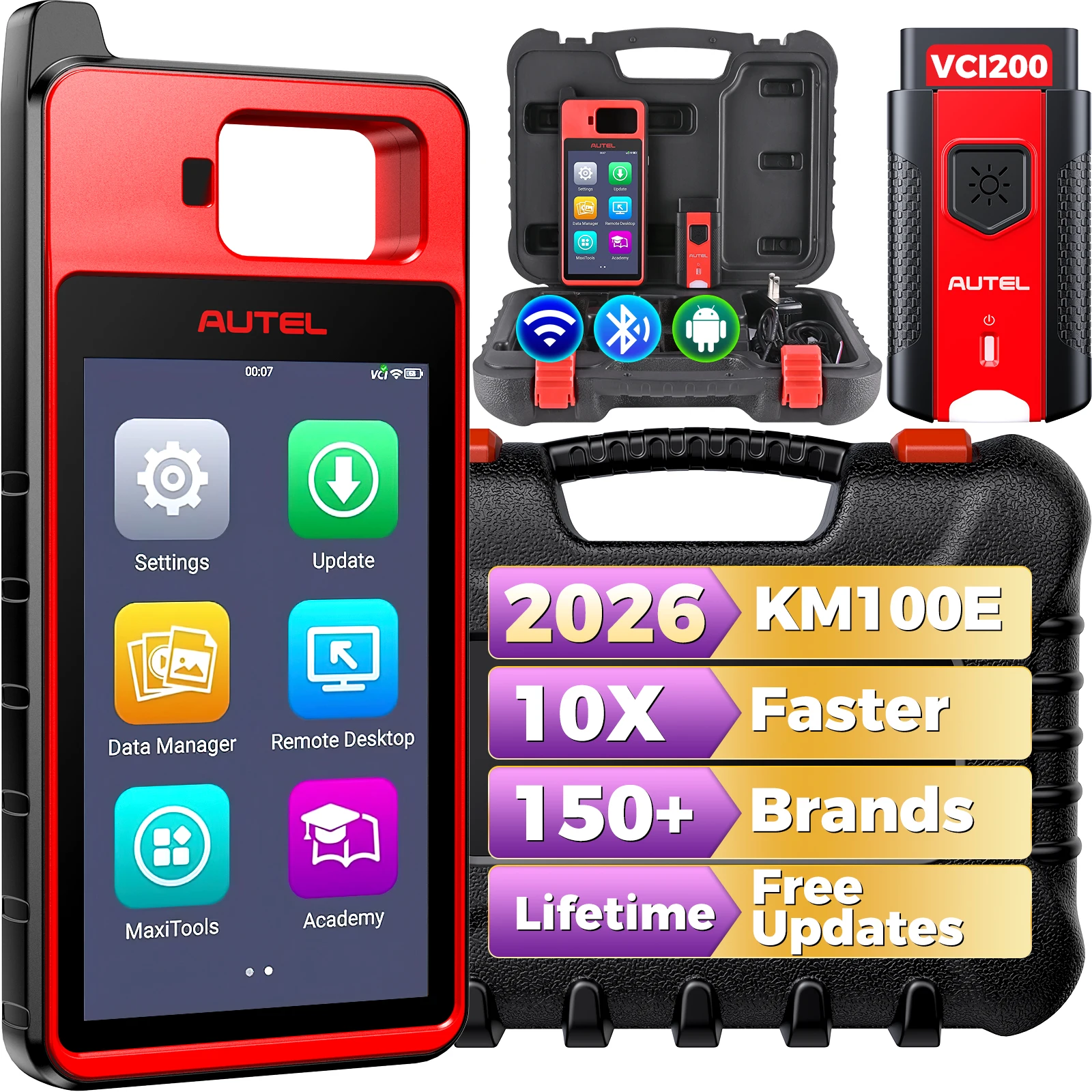 Programmeur de clés de voiture Autel MaxiIM, version Lite des appareils de diagnostic IM508S IM608S II, intégrant APB112, apprentissage OBD, 2026 comme le programmeur de clés de voiture KM100(X), Auto VIN KM100E