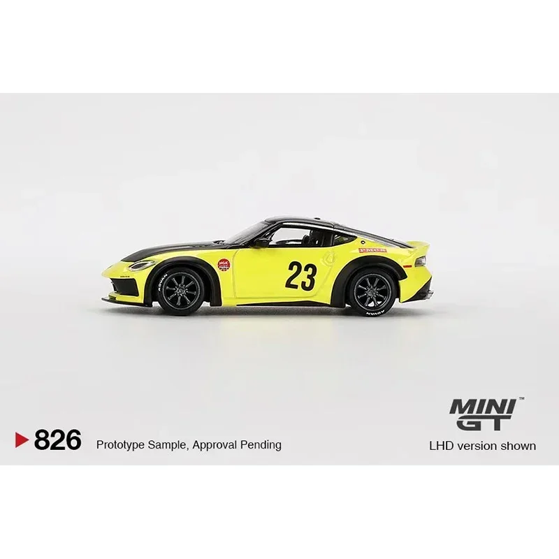 MINIGT LBWK 400 Z LB มีสินค้าในสต็อก 1:64 LBWK 400 Z LB NATION WORKS อิคาซึจิ สีเหลือง 826 ของสะสม ของเล่น รถโมเดลหล่อขึ้นรูป