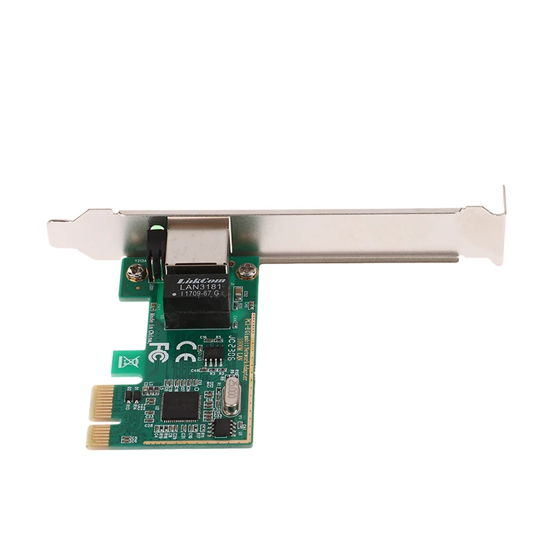 Adaptador de placa de rede 1000mbps gigabit ethernet, pci express, 10/100/1000m, rj-45, rj45, lan, conversor, controlador de rede