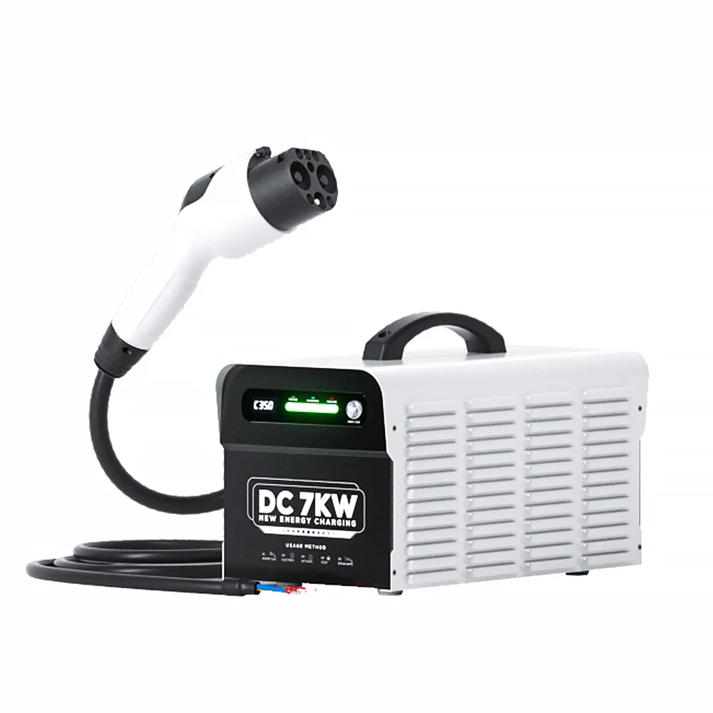 Vehicle Car Charging Fast Portable Ev Charger 7KW GBT DC Portable Charging Pile Household New Energy Electric