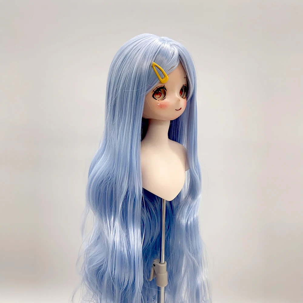 1/4 1/3 Bjd SD Puppe Perücke Weiche Seide Langes Lockiges Haar mit Pony Diy Mädchen Spielzeug Dress Up Mode Puppe Zubehör Puppe Haar Bündel