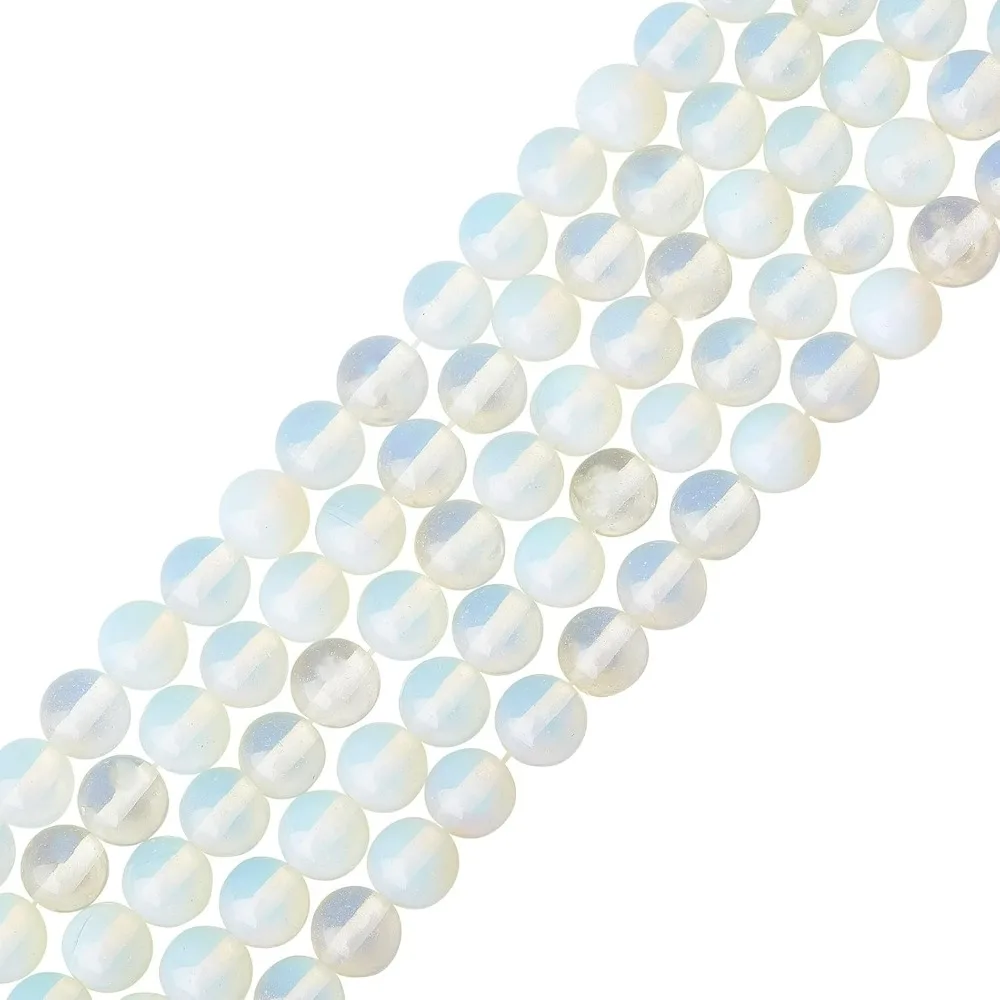 5 Strands 8mm Opalite Gemstone Round Loose Stone Beads for Jewelry Making 15.5