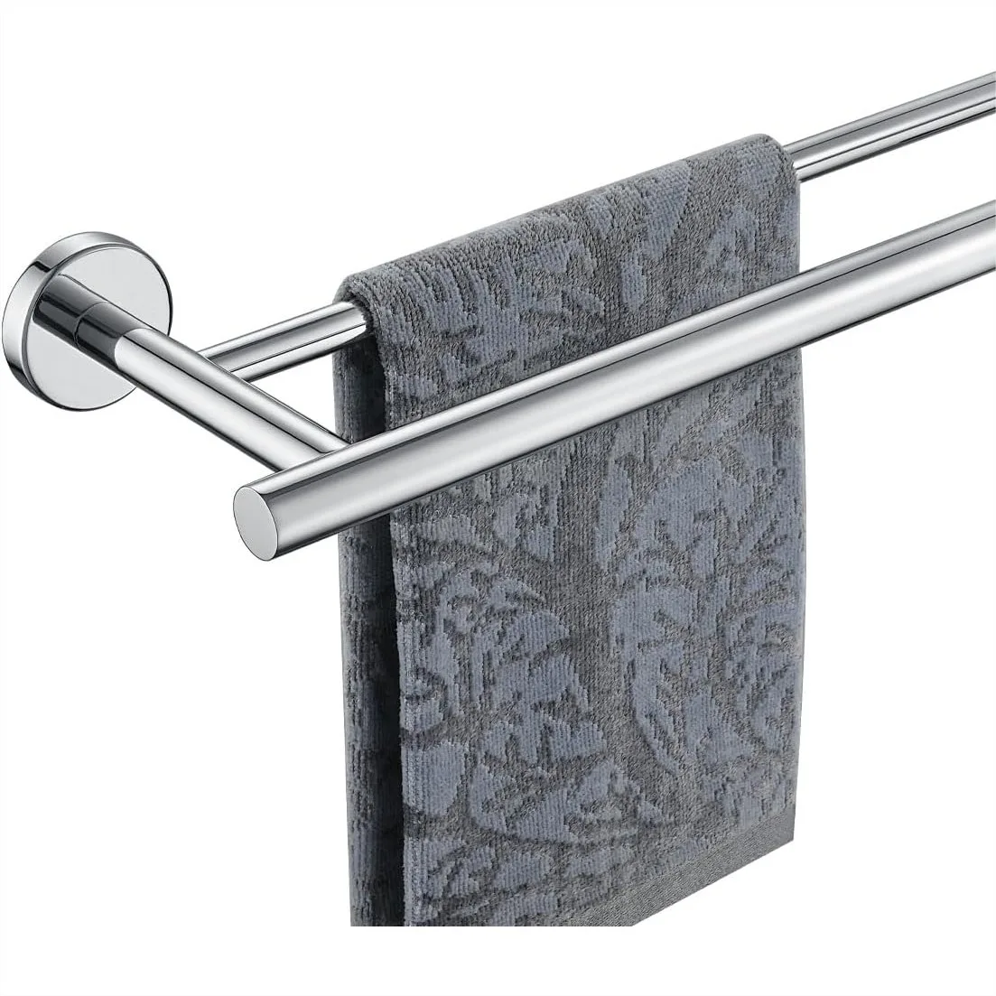 

39 Inch Double Towel Bar, 304 Stainless Steel Towel Rack for Bathroom, Wall Mount Towel Holder, Chrome Finish, Rustproof
