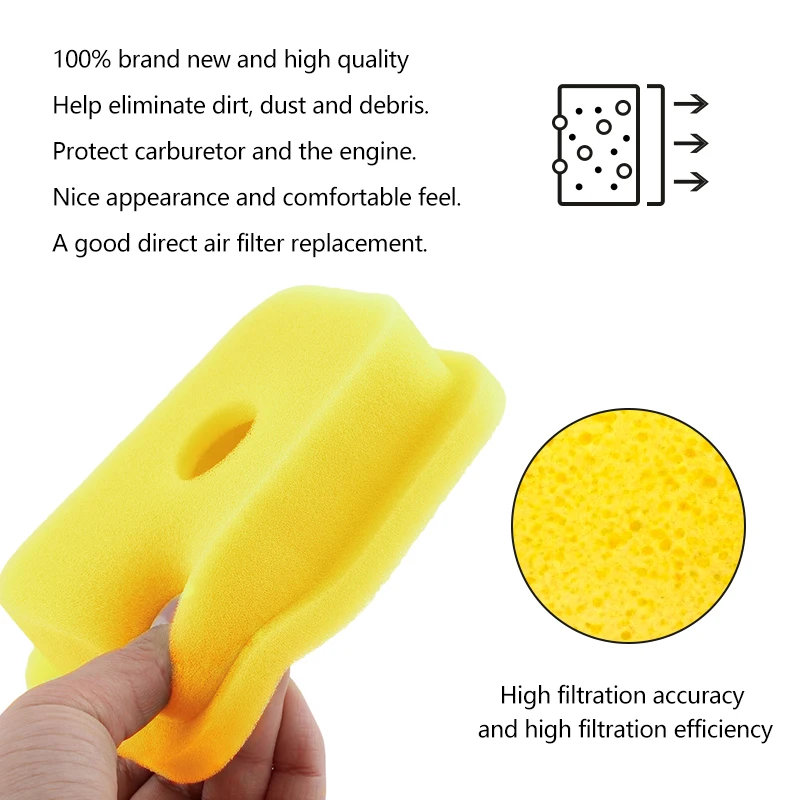 XCAN 1pc Air Filte For Briggs and Stratton 27987S John Deere AM34963 LG27987S Garden Power Air Filter Trimmer Lawn Mower Parts