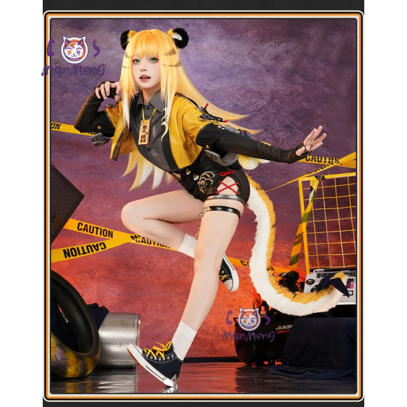 

Game Zenless Zone Zero Ju Fufu Cosplay Costume Coat shirt tail socks accessories props set Halloween new women man sweet uniform