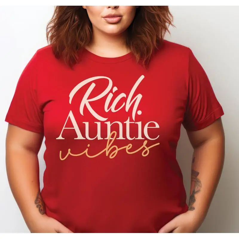 Camiseta tía nueva Día de la madre cumpleaños tía hermana embarazo revelar rico