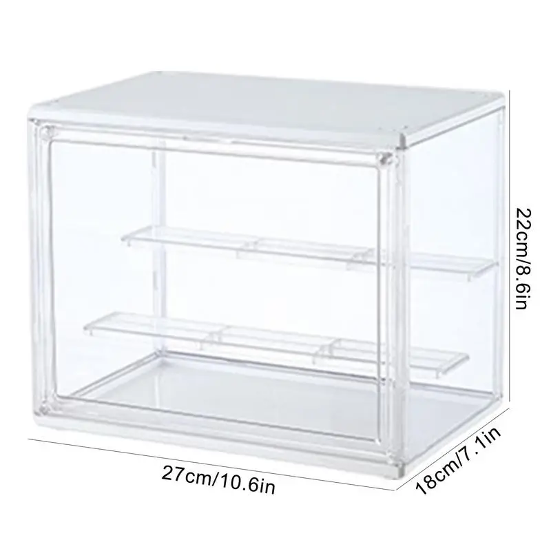 Caso de exibição clara para Figuras, bancada Display Storage Box, Dustproof Showcase, Estátua Organizador, Collectibles