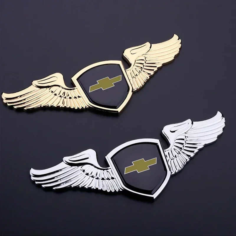 Metal Car Chrome Front Hood Badge Sticker for Chevrolet Cruze Captive Equinox Aveo Camaro Silverado Traverse Sonic IMPALA Trax