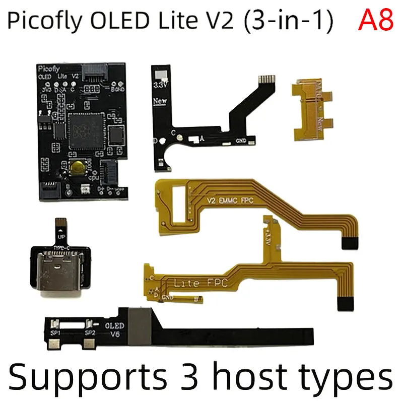 لـ Hwfly Picofly Raspberry Pi Rp2040 رقاقة دعم لإصدار التحمل/OLED/Lite كابل وشاح