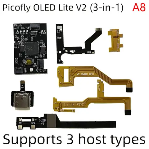 For Hwfly Picofly Raspberry Pi Rp2040 Chip Support For Endurance Version/OLED/Lite Scarf Cable
