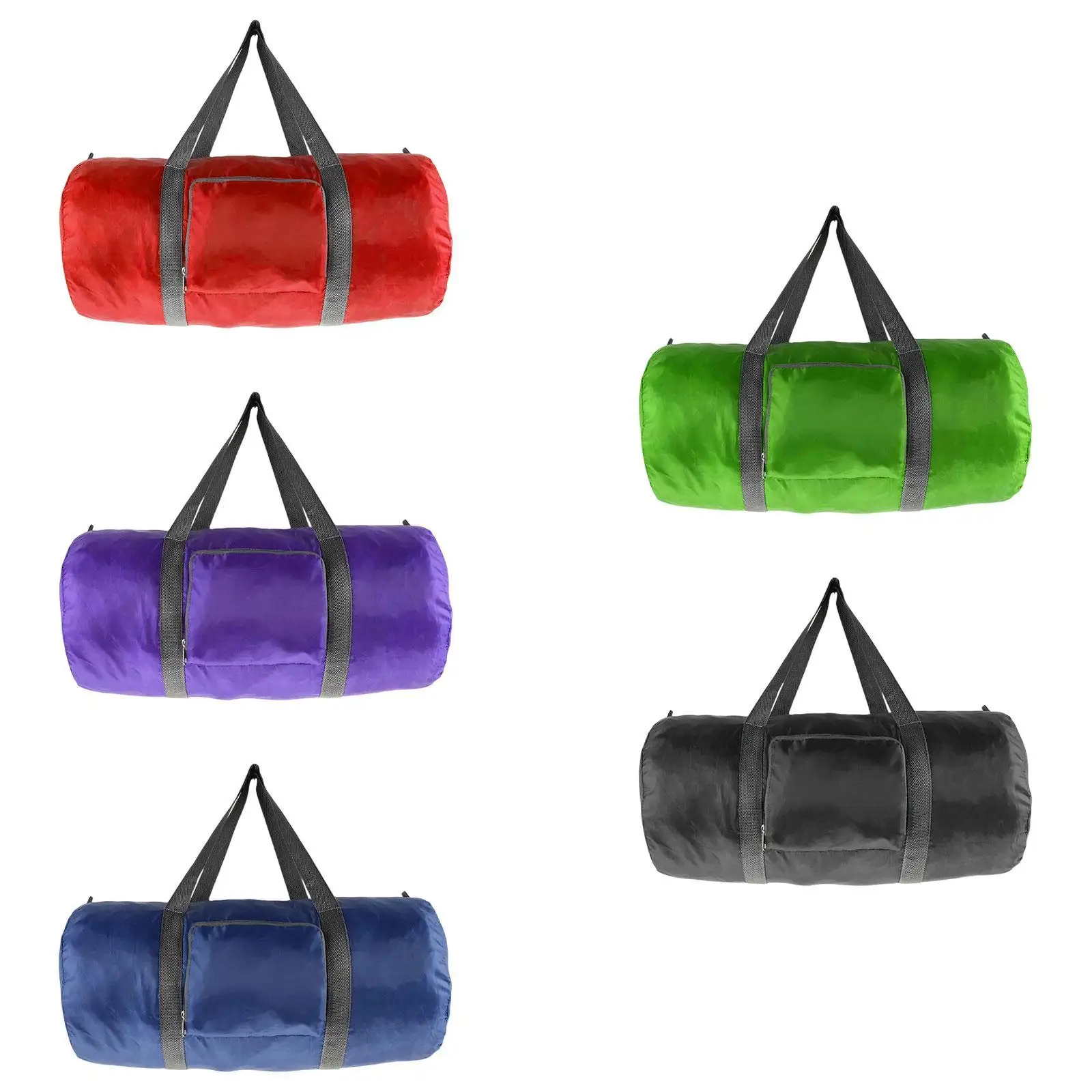 Sac de dehors Pliable et Cylindrique pour Homme et Femme, observateur, Déterminer, Gym, Piscine, Fitness, Randonnée en Plein Air, Plage
