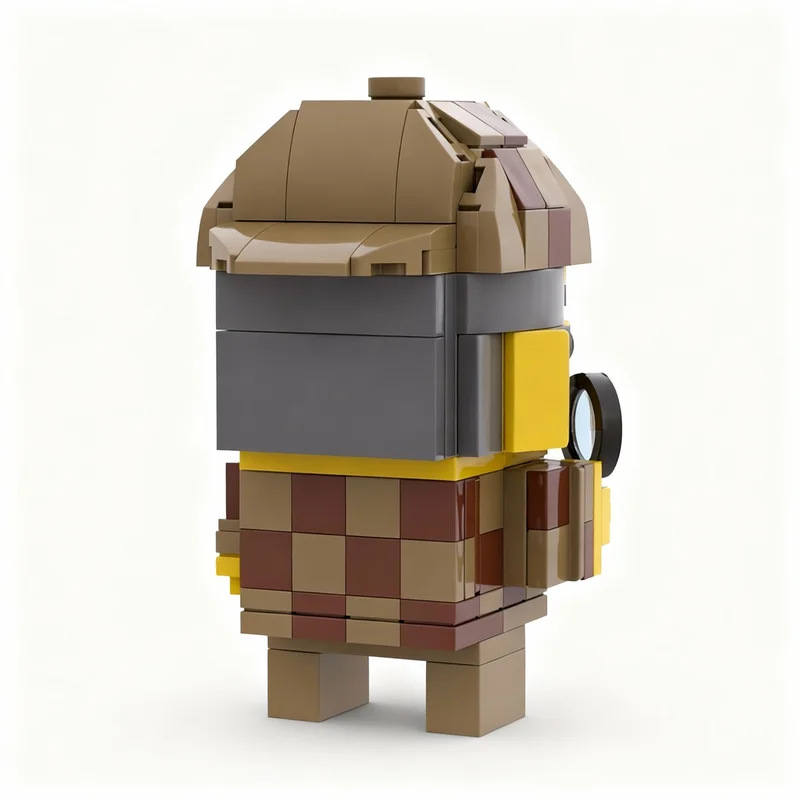 197pcs MOC Detective BrickHeadz Model Building Blocks Christmas Gifts Construction Toy Assemble 3D Collection Art Display DIY