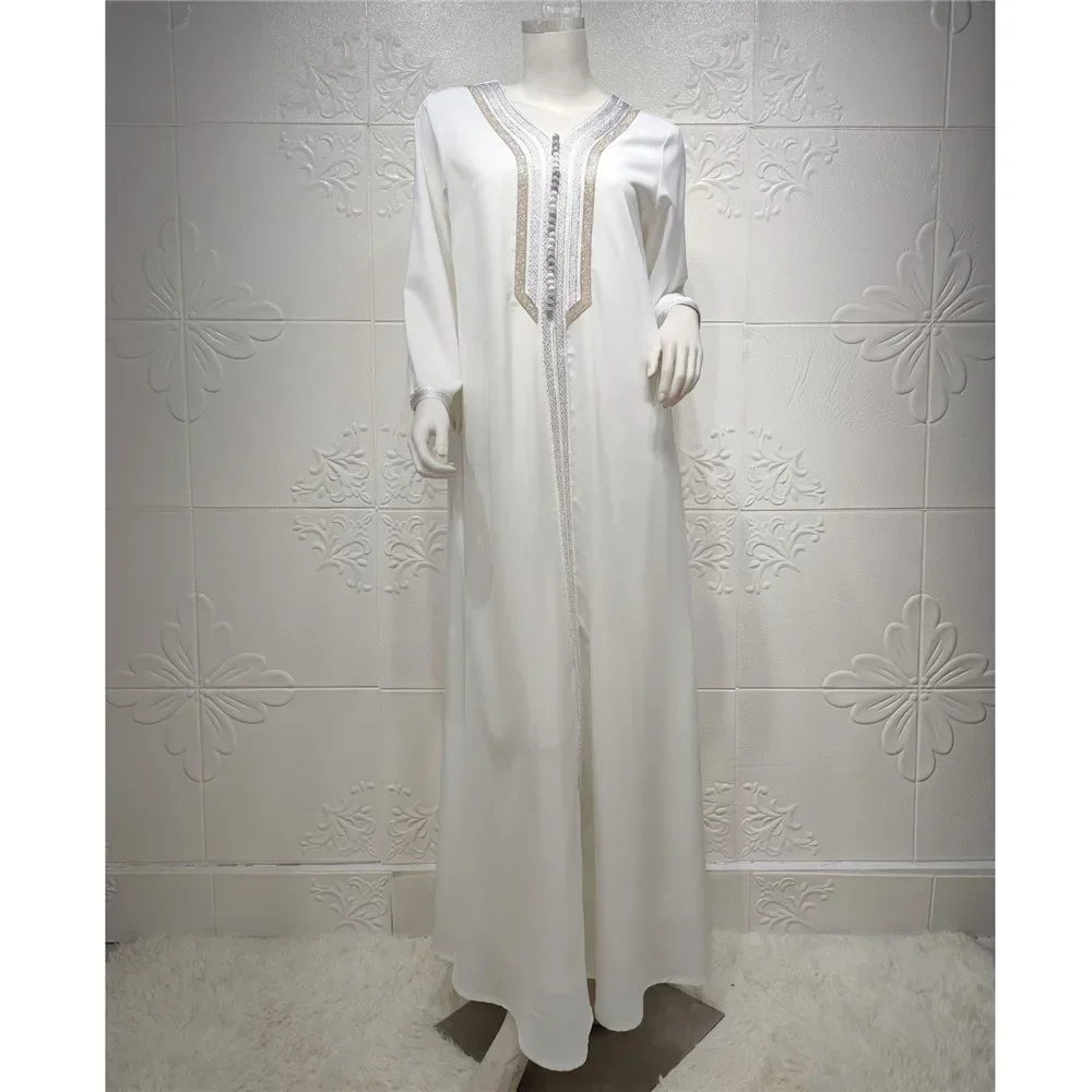 Eid Party Abaya Dress Set Women Muslim Dubai Abayas Turkey Vestidos Kaftan Gown Robe 2 Piece Set Ramadan Eid Djellaba Caftan New