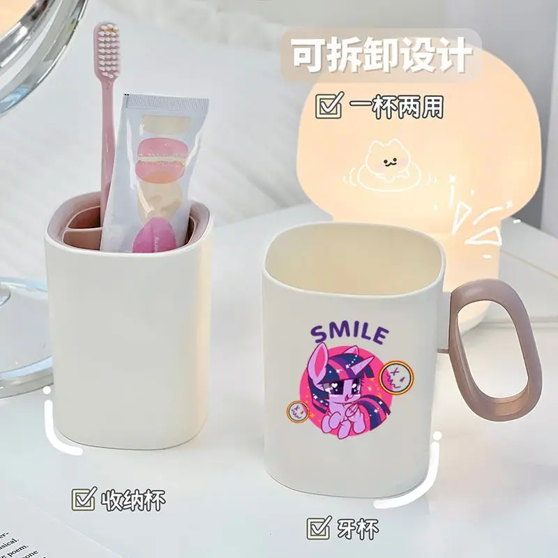 Neue My Little Pony Cartoon Animation Kreative Kunststoff Mundwasser Tasse Modische Persönlichkeit Hoch Aussehende Zahnbürste Tasse Geschenk