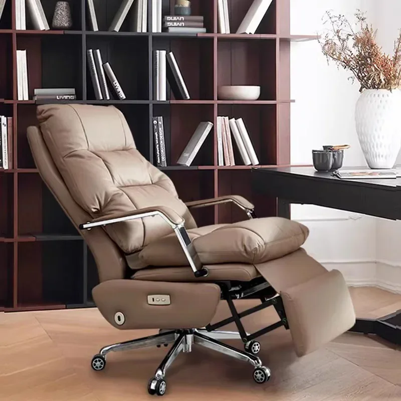 

Office Chairs Relaxing Chair Relaxation Armchair Recliner Computer Vanity Ergonomic Leather Bureau Design Meuble Comfortable WW