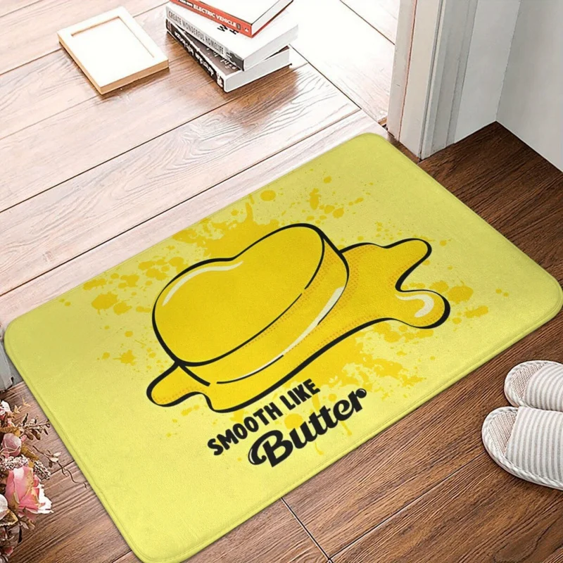 VIKAMA Cartoon Butter Doormat: Comfortable, Soft, and Noise-Reducing—Perfect for Entryways, Hallways, Bathrooms, and Home Decor