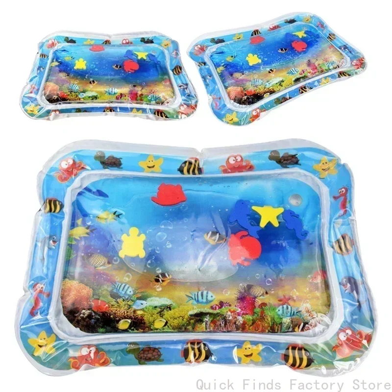 Baby Water Play Mat Inflatable Cushion PVC Infant Tummy Time Toddler Water Pad for Kids Early Education Developing Activity Toys view 2