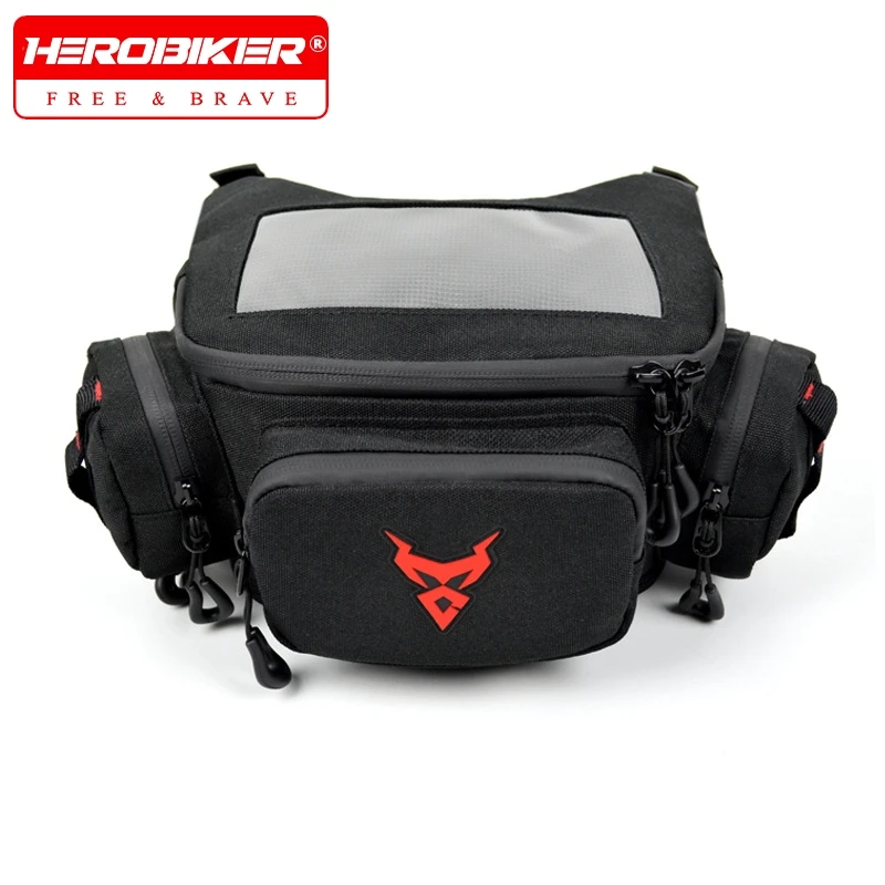 

Передняя сумка для мотоцикла, водонепроницаемая поясная сумка с сенсорным экраном, велосипедная навигация, руль, многофункциональная поясная сумка для хранения