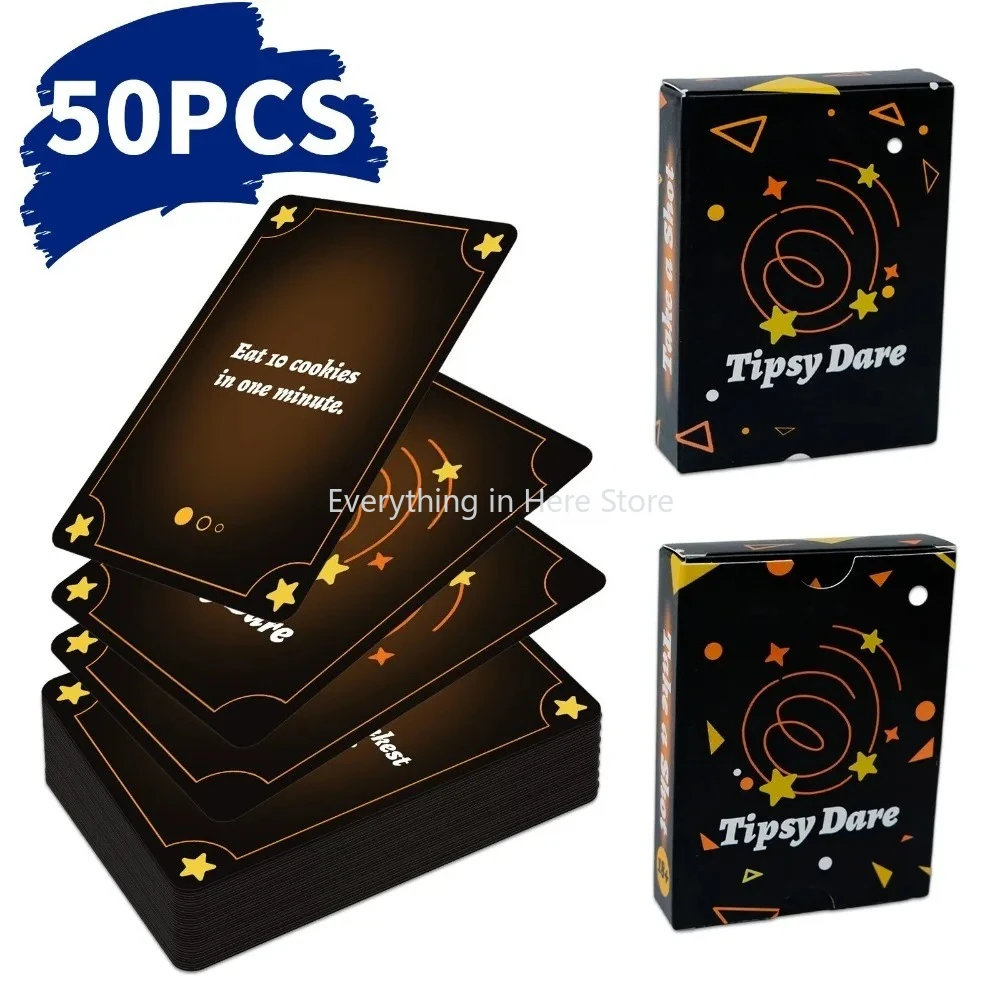 

50pcs Board Game Interaction Cards Suitable for Drinking Game Interactions Entertainment and Leisure Gathering Cards